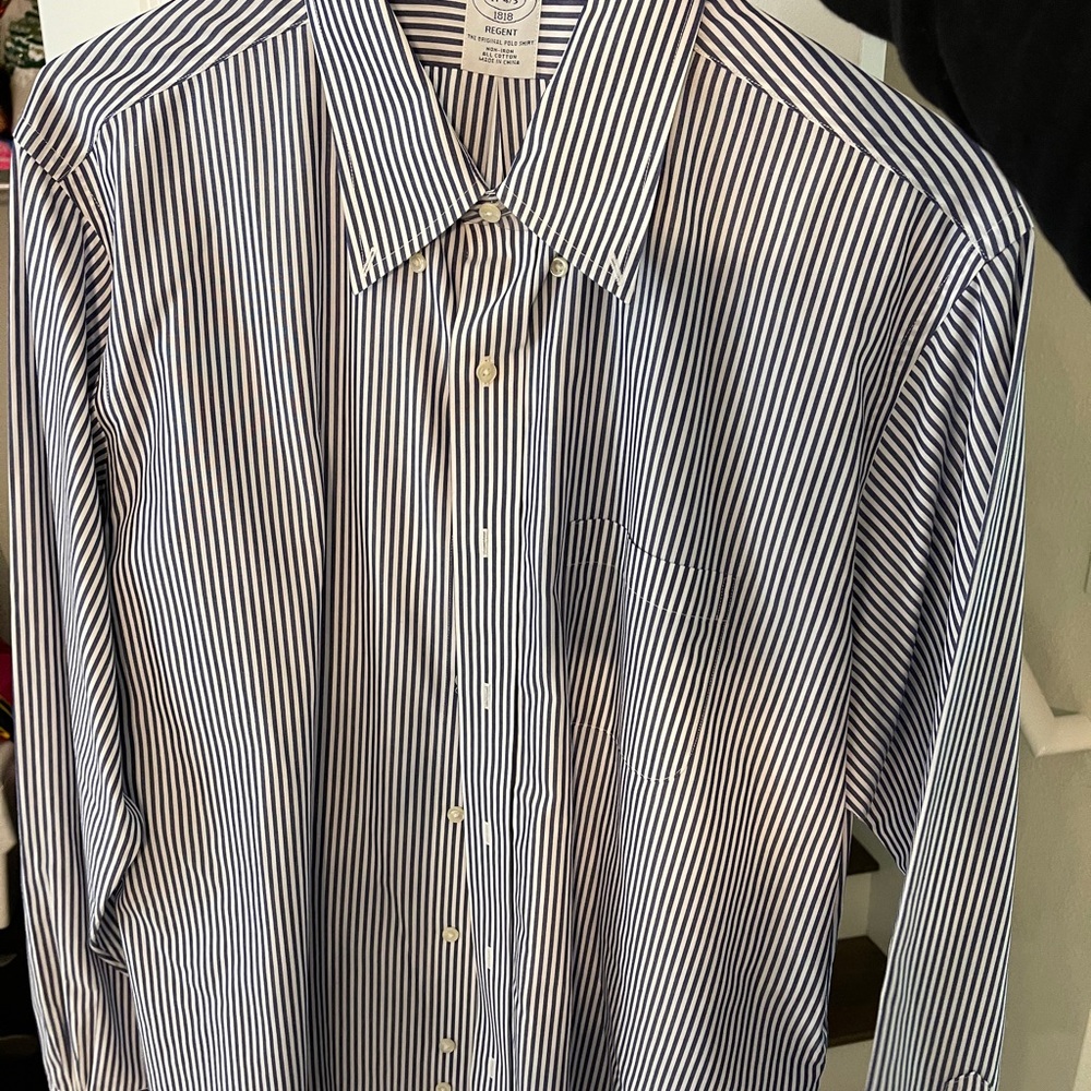 Men’s Brooks Brothers Navy/White Dress Shirt